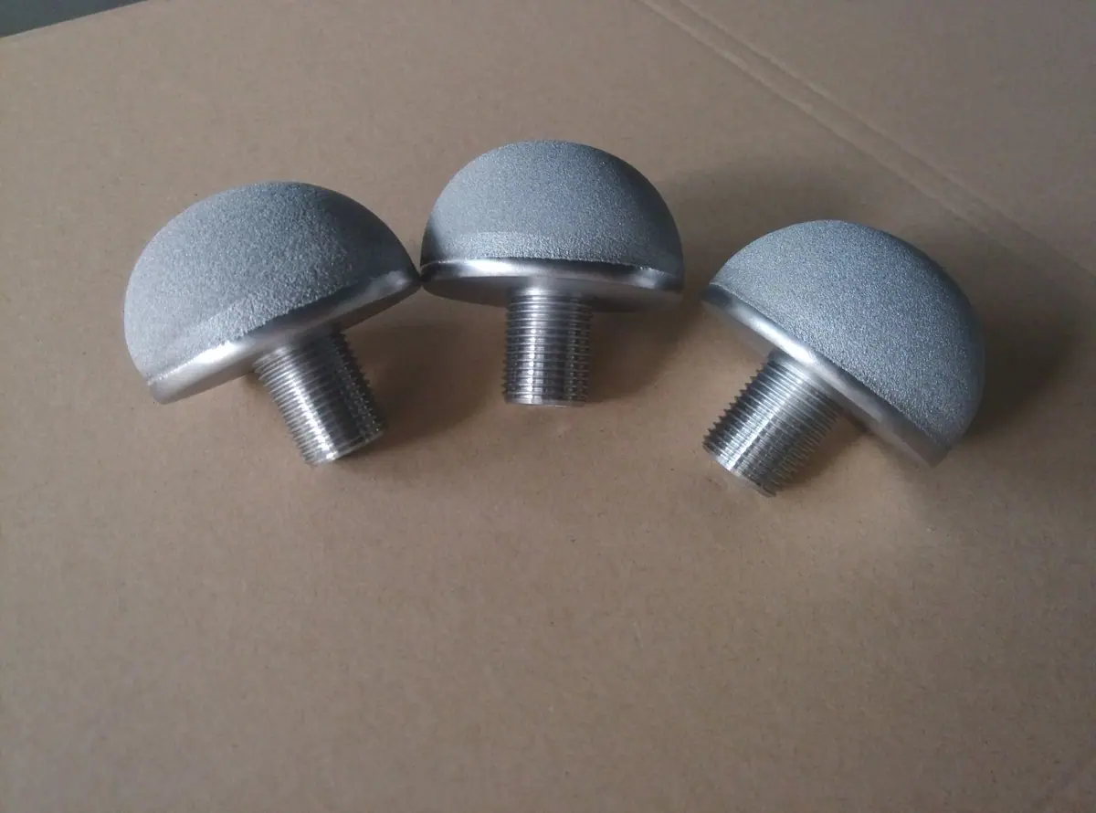 Titanium threaded rod and nuts, Grade 2